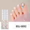 Новые наклейки для французского гелевого маникюра, наклейки для ногтей на ногах, полуотвержденные наклейки для ногтей с перламутровым градиентом в виде луково-розового лака