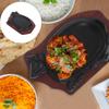Жаровня Sizzling Steak Plate, сковорода-гриль, противень для жареной рыбы, чугунное антипригарное покрытие Теппаньяки