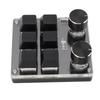 USB Mini 6 Key Keypad with 2 Knob Red Switch Programmable Custom Mini Macro One Handed One Handed Keypad Keypad for Game