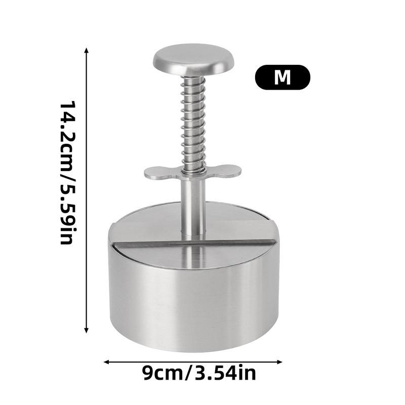Stainless Steel Non-stick Hamburger Press for Kitchen