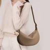 Real Leather Dumpling Bag for Women's New Summer Fashion Crossbody Bag Niche Saddle Bag