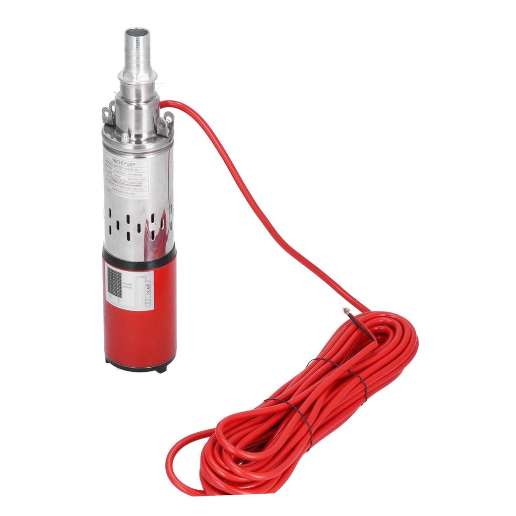 Солнечный водяной насос постоянного тока 12 В Красный Высокий?Подъемный винт погружной для рыболовной лодки пруд для разведения рыбы сельскохозяйственный