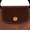 Longchamp Le Pliage 17 Логотип бренда Застежка-молния Нейлон Сумка-тоут формы пельменя Женские сумки-тоут Розовый чай 34175089P96