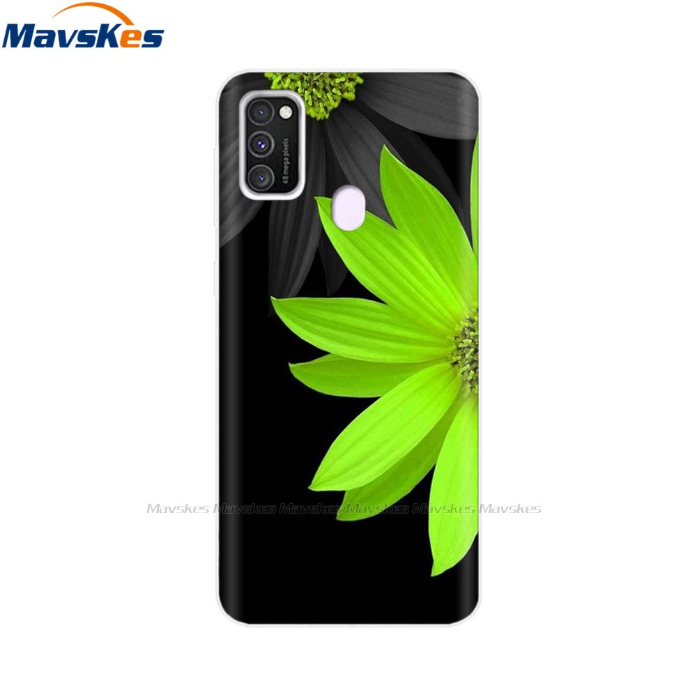 Чехол для Samsung Galaxy M21 Задняя крышка Мягкий силиконовый TPU Чехол для телефона Для Samsung Galaxy M20 M21 M30 M30s M31 Чехол Защитный бампер