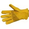 1 Pair Yellow Cowhide Heavy Duty Safety Protective Driver Working Welding Stretchable Mechanic Glove Leather Work Gloves For Men
