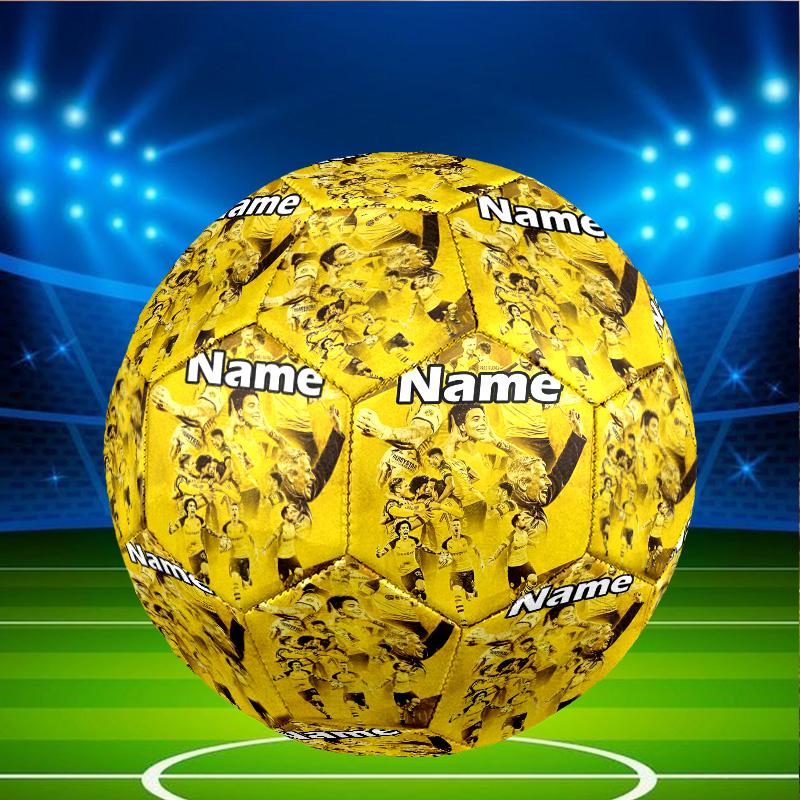 Custom Name Personalized Borussia Dortmund Print Size 5 Soccer Ball Training & Match Football, for Team, Kicking, Gift for Football