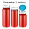 2 Styles Reusable Silicone Soda Can Lid Sealing Cover Protective Stopper for Beer Drinks Juice Beverage Coke Can Lids