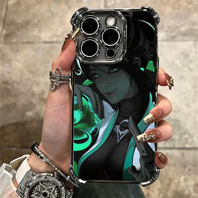 V-Valorant Sage Мягкий чехол для телефона iPhone 15 16 17 Air 14 Pro Max 16E Plus 13 12 Mini С покрытием Защита от падения Fundas