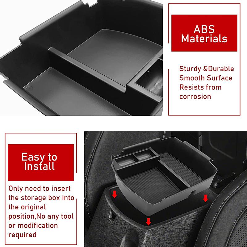 Centre Console Organizer Tray Center Armrest Storage Box Coin Storage Holder For Kia Seltos 2020 2021 2022 2023 Accessories