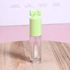 Cute Creative Bow Shape Lip Gloss Tubes Clear Empty Diy Cylindrical Lip Balm Tubes 2.5Ml With Wand Refillable Lipstick Bottle