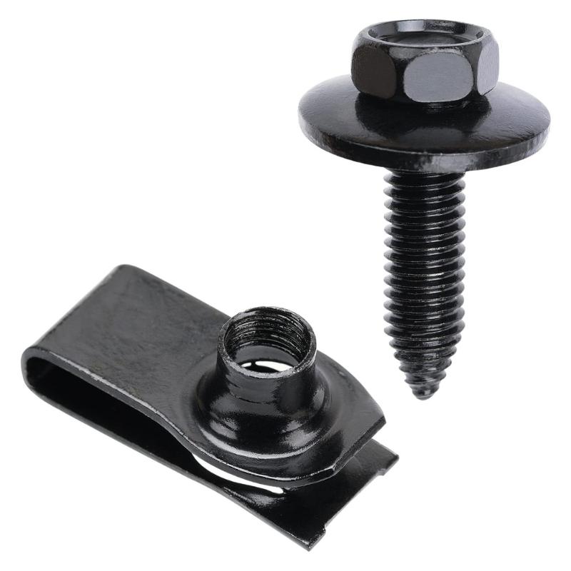 30mm 8mm Carbon Steel Bolt And 13mm Hexagonal Head U Nut Clamp Vibration Proof Automotive Component Fastener
