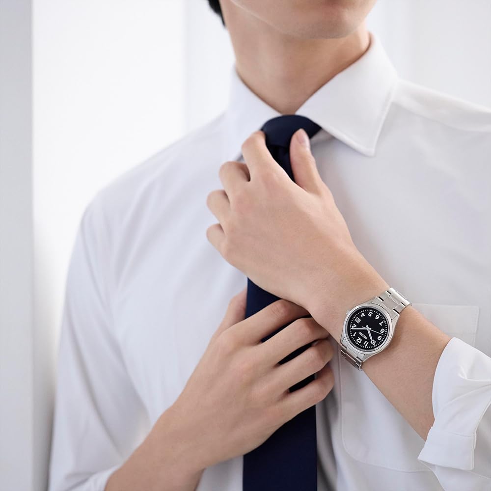 Seiko Selection Серия SBPX155 Мужские часы на солнечной батарее Черный циферблат Нержавеющая сталь Календарь даты Парная модель
