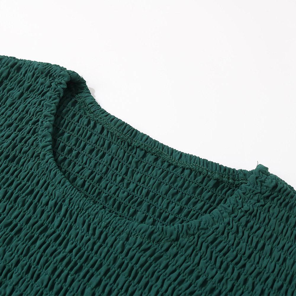 Женское осенне-зимнее однотонное элегантное кружевное платье средней длины с v-образным вырезом и высокой талией