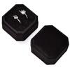 Octagon Square Jewelry Box Velvet Ring Display Box Portable Packing Box  Engagement