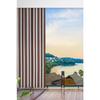 Enxboy Buckeye Balcony Curtain Balcony Twanda Coffee White