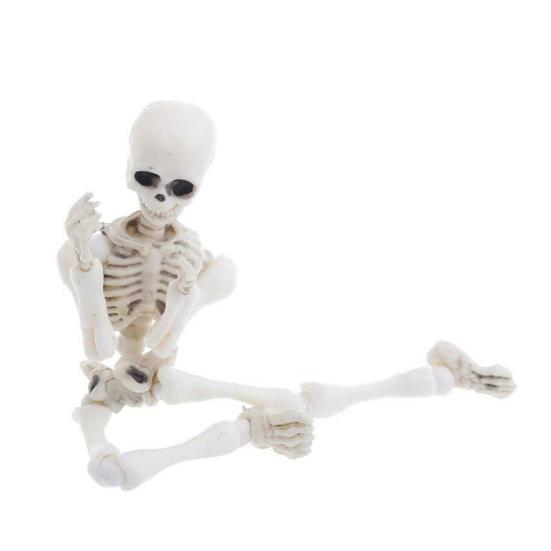Хэллоуин Скелет Фигурка Подвижные Сочленения Человеческая Модель Скелет Статуя Скульптуры Домашний Офис Настольное Украшение Орнамент