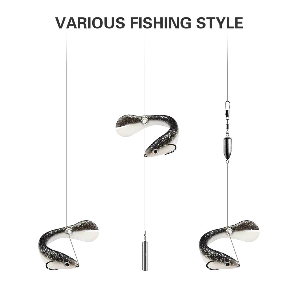 Приманка для ловли вьюна, мягкая приманка для плавания, приманка для плавания в соленой и пресной воде