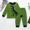 Kids Dinosaur Pajamas Set 2 Piece Pajamas Outfits Kids Cartoon Print Nightwear Skin-friendly Loungewear Homewear Suits