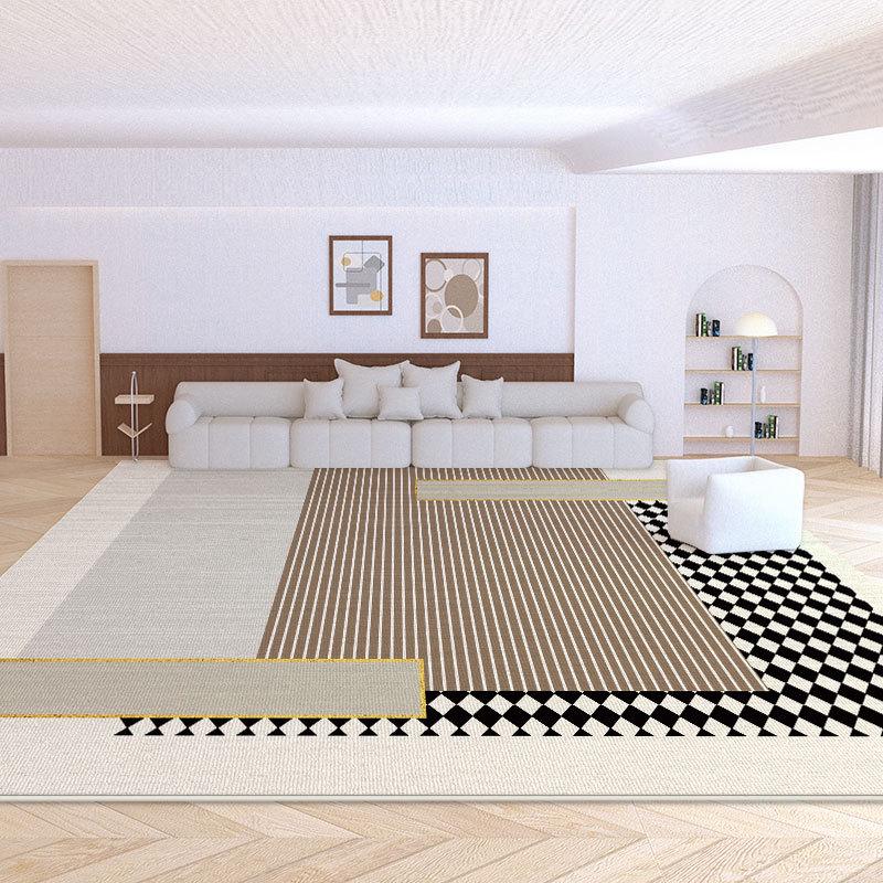 Ковер для гостиной и спальни Cream Loop Velvet 2024 года — водонепроницаемый, устойчивый к пятнам, долговечный