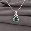 Chrome Diopside Gemstone 925 Sterling Silver Jewelry Zircon Stylish Pendant CZP-13-12
