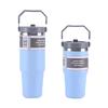 New American Style 600ml/900ml Stainless Steel Double-Layer Insulated Coffee Cup Vacuum Flask for Hot Cold Beverages Car Travel