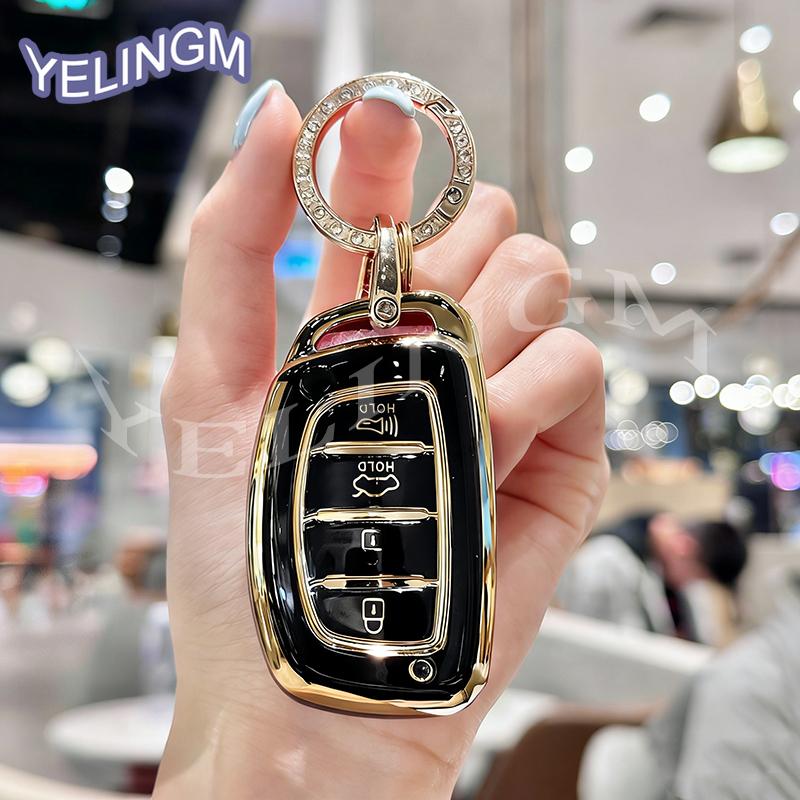 Новый стиль 3 4-кнопочный чехол-брелок для автомобильного ключа Hyundai Ix35 I40 I20 I10 Tucson Elantra Creta Sonata Ioniq Accent Creata Брелок
