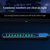 Car Parking Phone Number Plate Privacy Magnetic Temporary Parking Sign Glow In The Dark Cars Dashboard Phone Number Plate