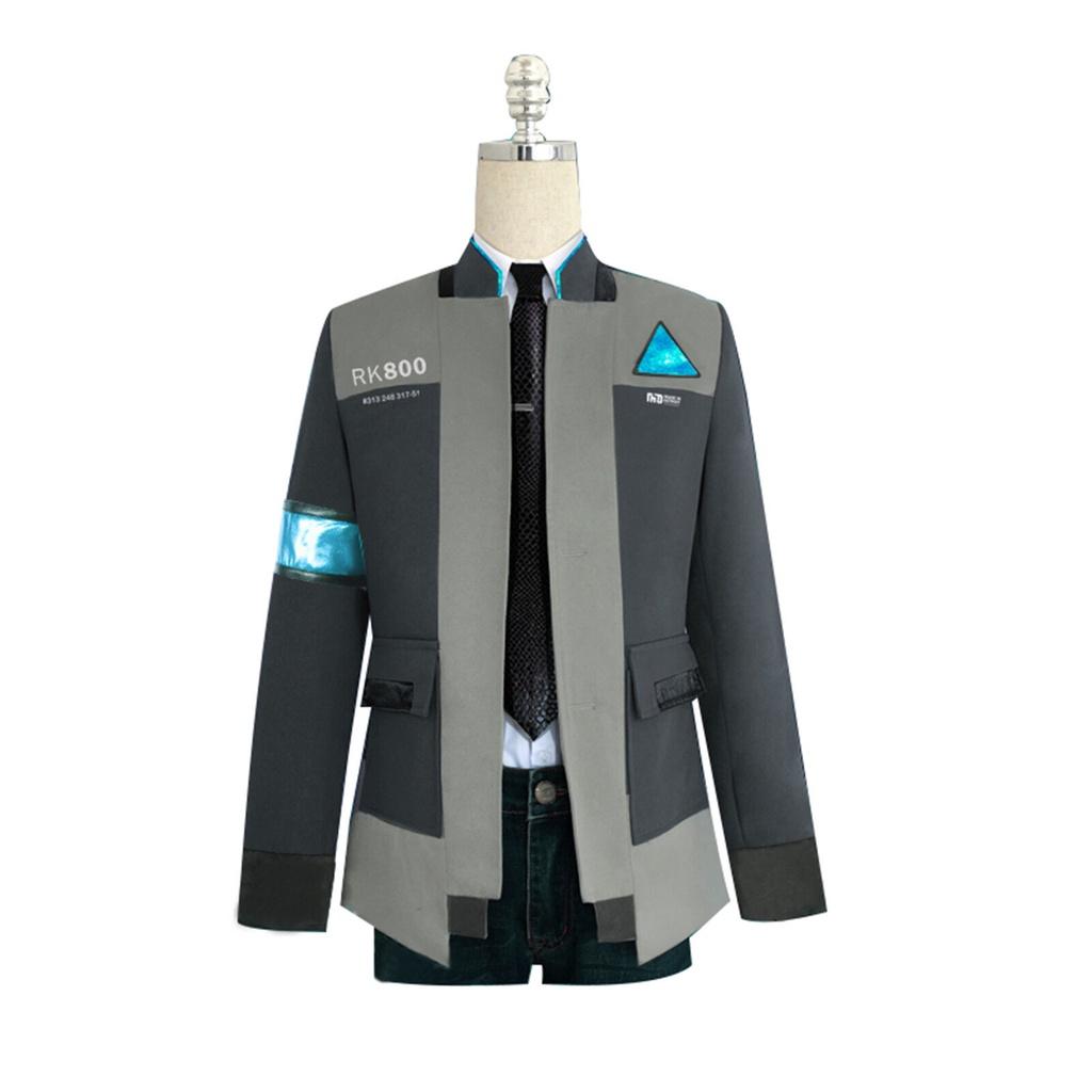Премиальный костюм для косплея Detroit Become Human Rk800 Коннор Полный комплект Куртка Пальто для максимального опыта ролевой игры