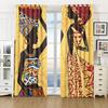 Роскошные африканские танцы женщина мужчина бесплатная доставка занавеска для окна для гостиной детская спальня ванная комната кухня дверь домашний декор2 шт.