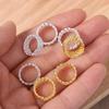30pcs Metal Cuff Clips Twist Hair Braid Rings Hair Braiding Hair Braid Tubes Dreadlocks Beads  Decor