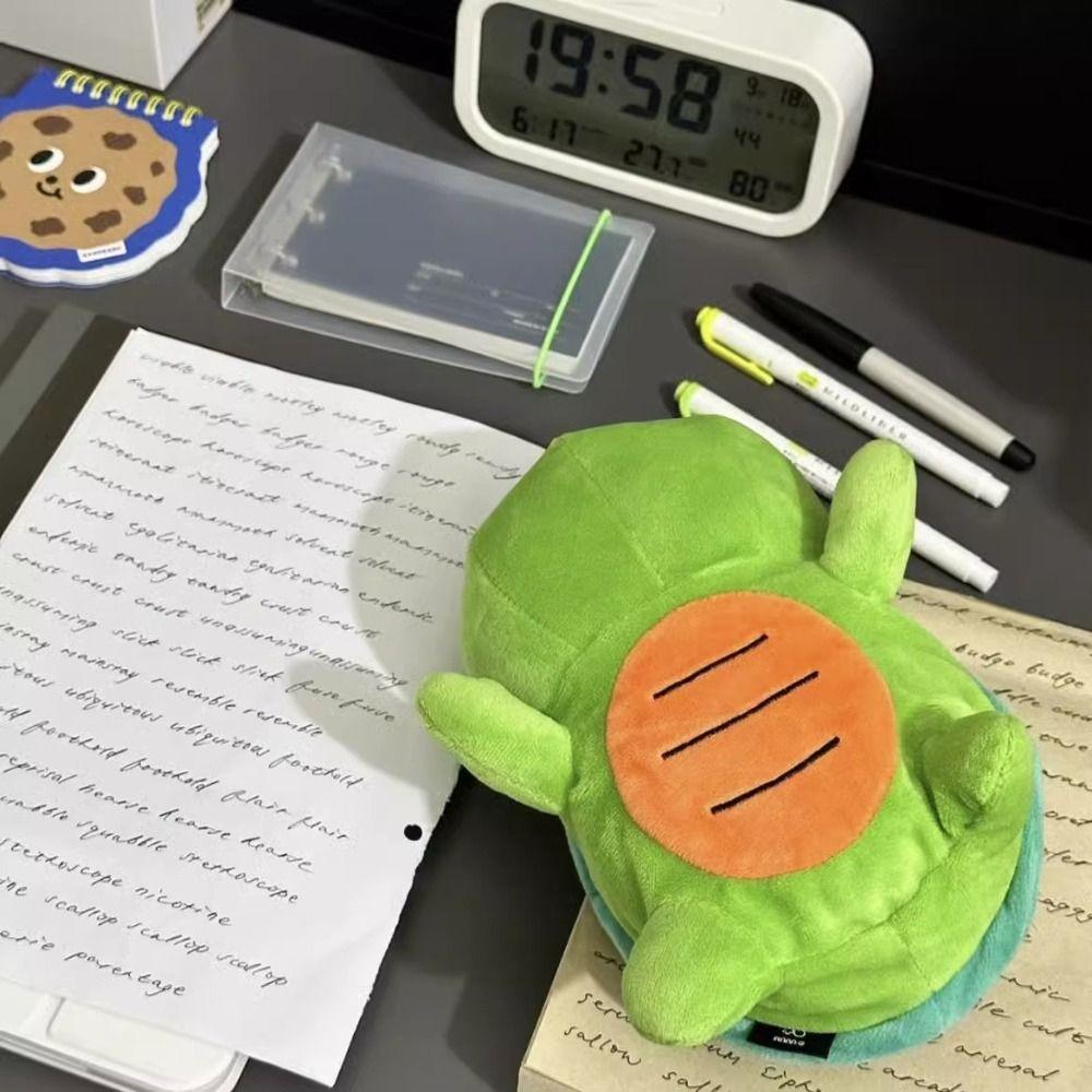 Plush Pen Bag Large Capacity Stationery Organizer Cartoon Pen Box Gift