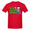 Unisex Bruh 67 Six Seven 67 Funny Brainrot Meme Trending T Shirt Streetwear Oversized Cotton Sleeve Custom Tshirt