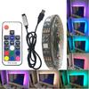 USB светодиодная лента DC 5V 5050 Водонепроницаемая RGB светодиодная лента Гибкая 50см 1м 2м с 3 17-клавишным пультом для подсветки фона телевизора