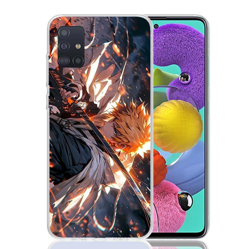 Чехол для телефона Kurosaki Ichigo Bleach для Samsung Galaxy A52 A32 A22 A12 A02S A50S A30S A51 A31 AA71 Note 20 Ultra 10 S10 Plus Galax