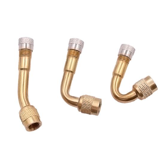 Комплект из 3 латунных удлинителей для вентилей шин, 3 угла (45/90/135 градусов) Надувной