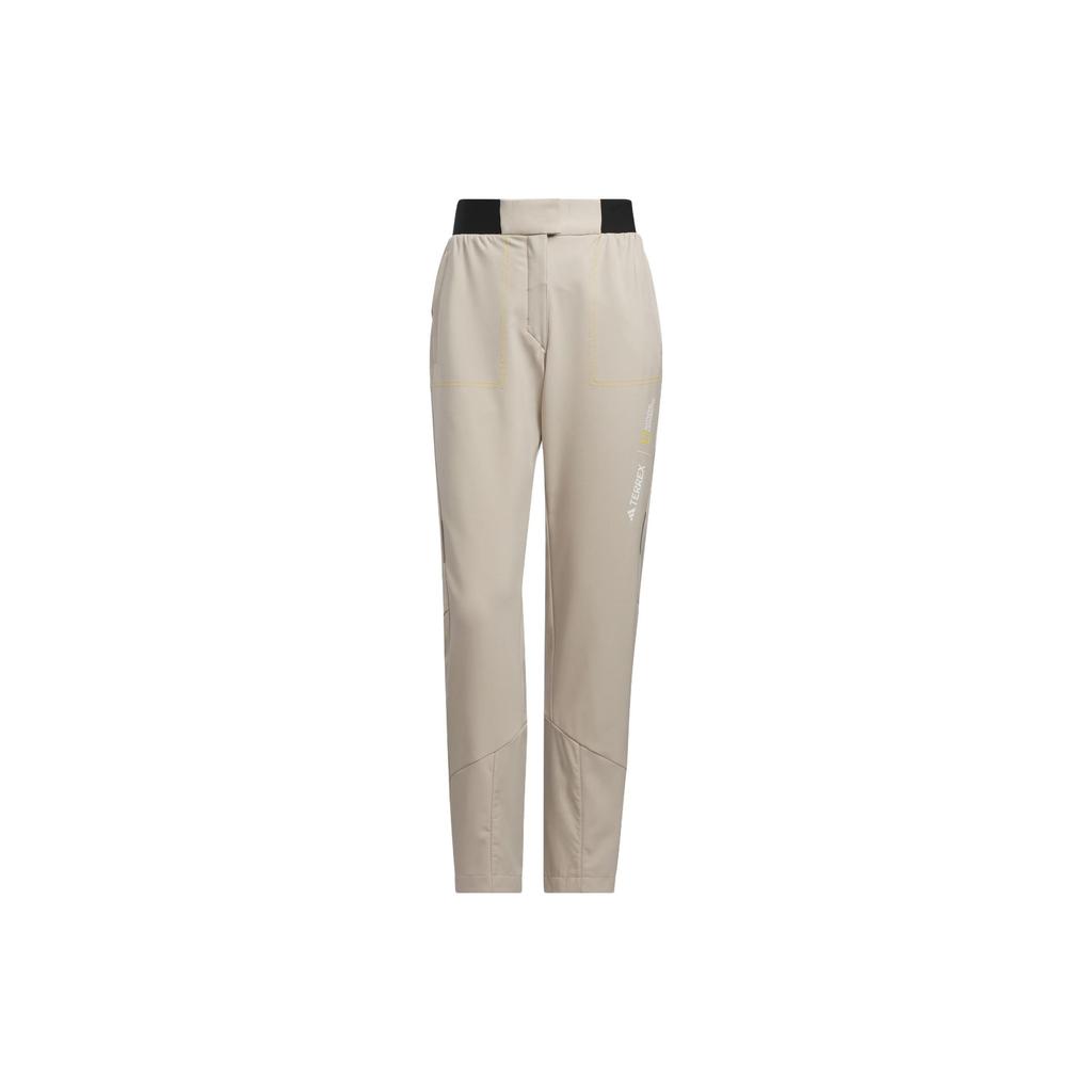 adidas Women's Outdoor Printed Cuffed Softshell Pants Black/Light Brown Women IL8990