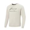 Li Ning Professional Basketball Series Casual Simple Round Neck Pullover Comfortable Versatile Sweatshirt Men Sweatshirt AWDV547-5