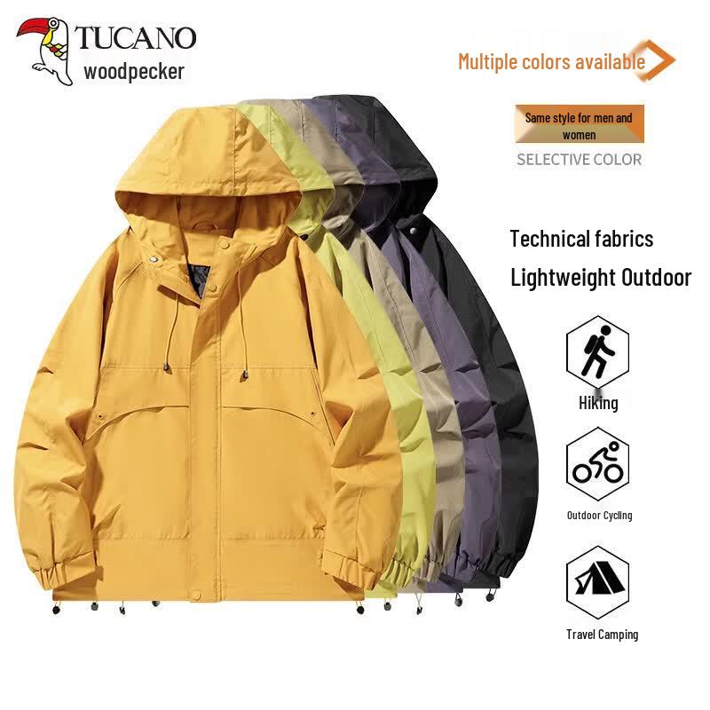Tucano Женская легкая ветрозащитная куртка для хайкинга с капюшоном