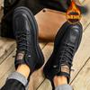 Европейские легкие роскошные высокие мужские туфли 2024 года, новые осенне-зимние бархатные теплые ботинки Martin, мужская повседневная спортивная модная обувь