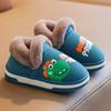 Children's Autumn and Winter Cute Cartoon Dinosaur Waterproof Non-slip Cotton Slippers