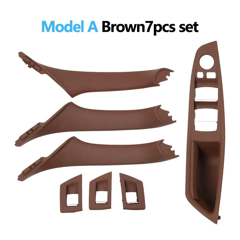 RHD Right Hand Driver Interior Door Window Switch Panel Pull Handle 7PCS Set For BMW F10 F11 F18 520 523 525 528 530