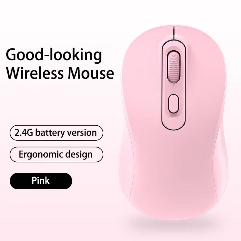 2.4GHz Macaron Wireless Mouse Noiseless Colorful Wireless Mouse Office/Home