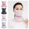 Thickened Face Shield Floral Pattern Cycling Face Shield  Winter Outdoor Activities
