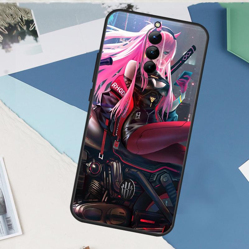 Чехол с девушкой-мотоциклисткой в стиле аниме для ZTE Nubia Red Magic 8S 9S 10S 10 9 8 11 Pro Plus 6 7 6S 7S Pro 5G 6R 10 Air