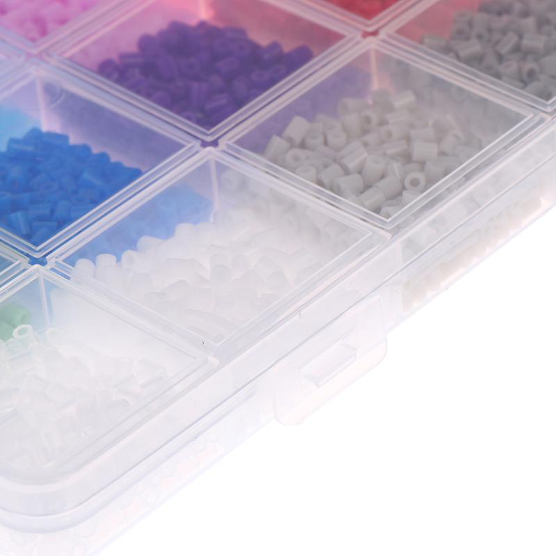24 цвета/набор. Каждая ячейка содержит 400 шт. Мини-бусин, Термобусин, Бусин для мозаики Для детей DIY Высококачественные Мозаики Ручная работа Подарок Игрушка