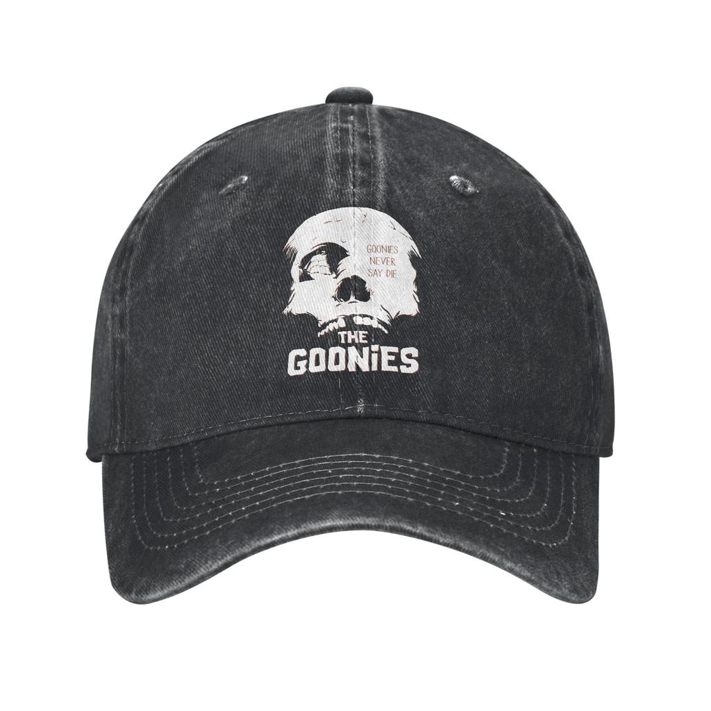 The Goonies Skull Baseball Caps Casual Distressed Denim Never Say Die Snapback Cap Outdoor Activities Adjustable Fit Caps Hat