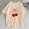 Cherry T-shirt Female Graphic Trendy 2000s Hip Hop Classic Digital T Shirt Psychedelic Comfortable Kawaii Classic Trendy