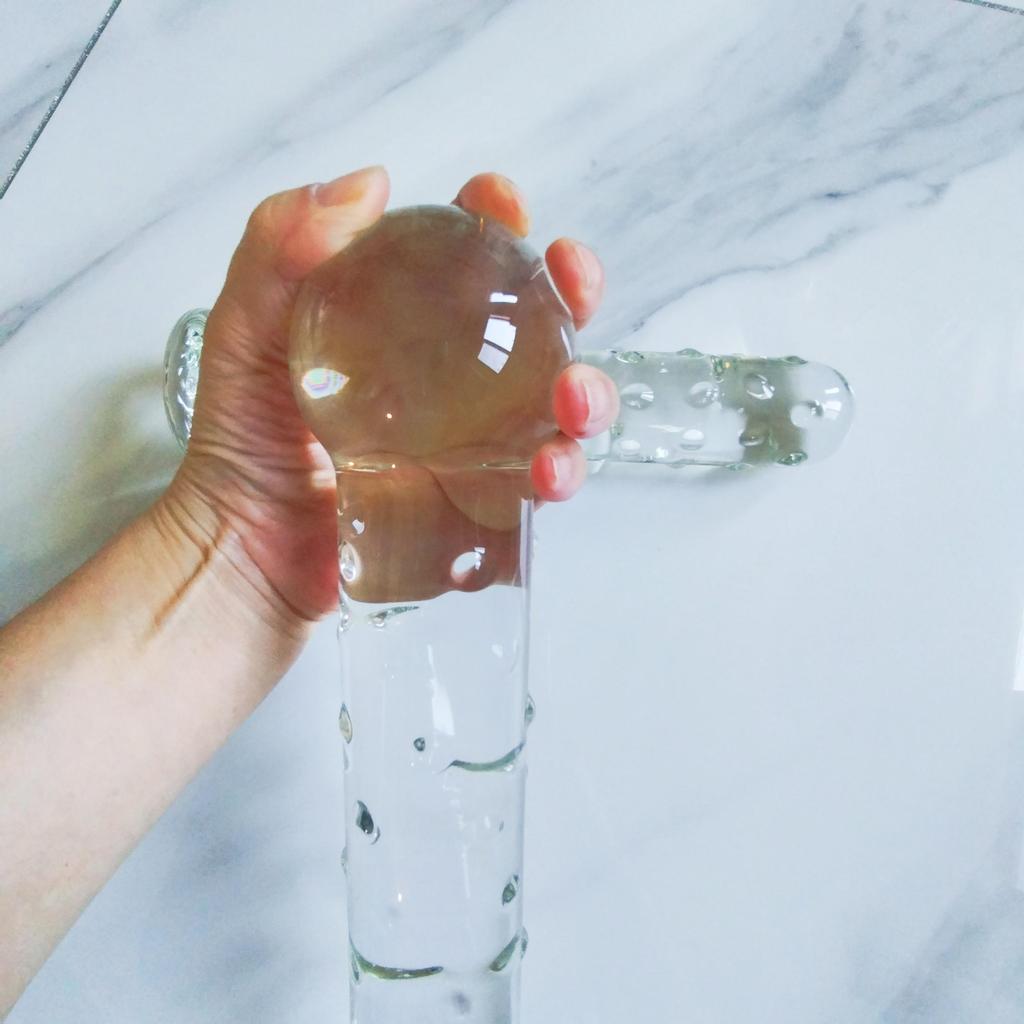 VaHppy Большой размер 1450 г 7 см анальная пробка jumbo skillfulness анальный расширитель тренировочные мастурбаторы дилдо стеклянные секс-игрушки для геев