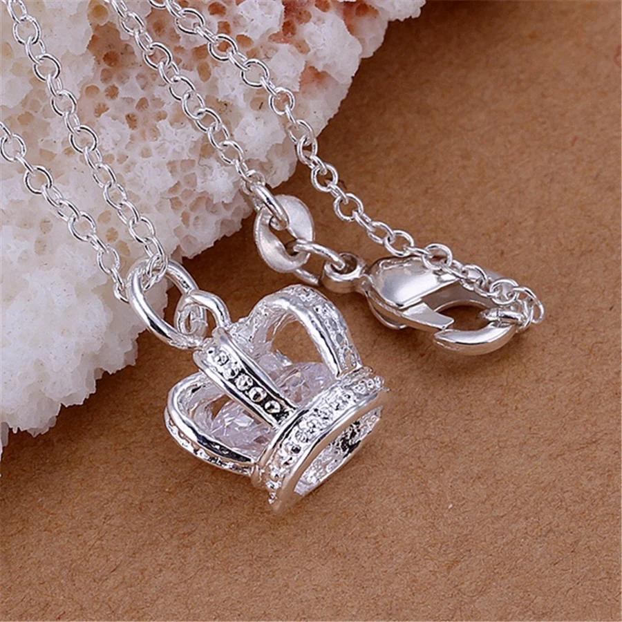 Copper custom crystal crown necklace earring Jewelry sets for Woman fashion party accessories Christmas Gifts