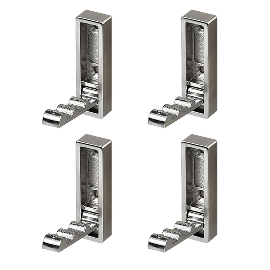 4Pcs Retractable Wall Hooks for Bathroom Foldable & Space Saving Wall Hook Upgrades for Hanging Clothes & Accessories